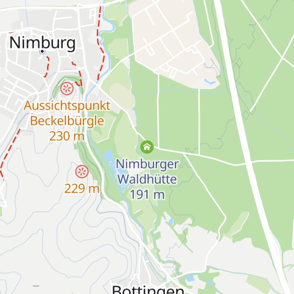 Map of Nimburger Waldhütte