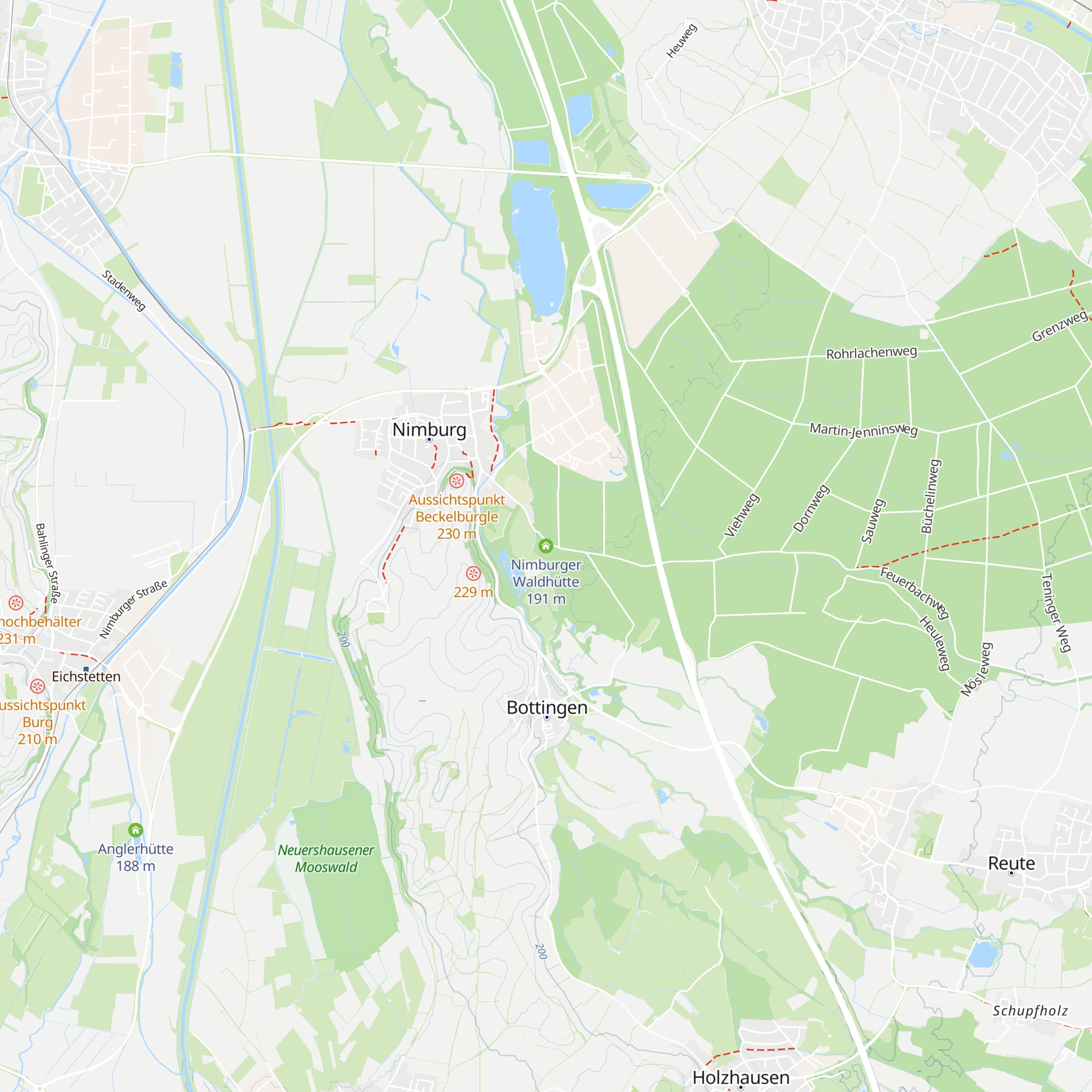 Nimburger Waldhütte map