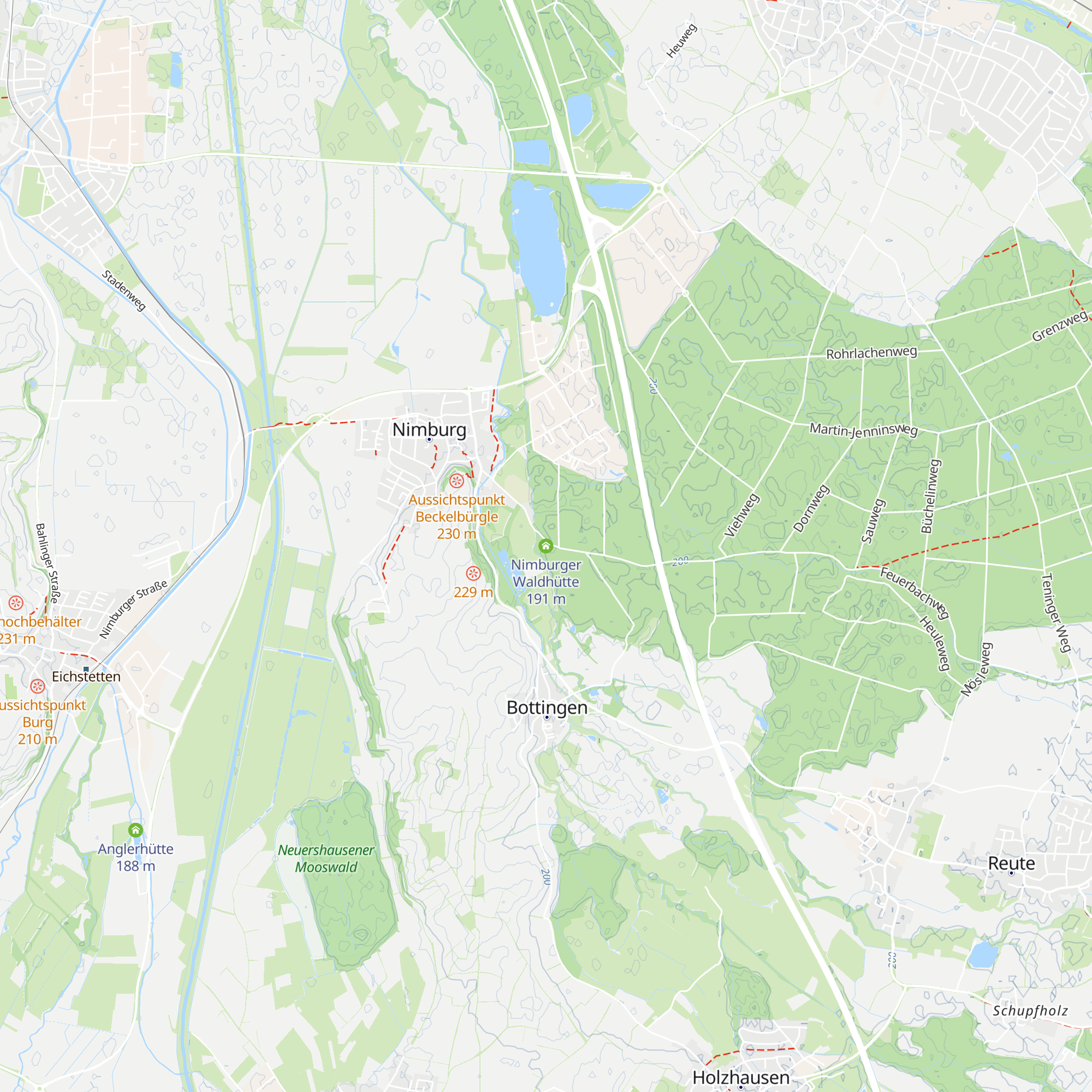Nimburger Waldhütte map
