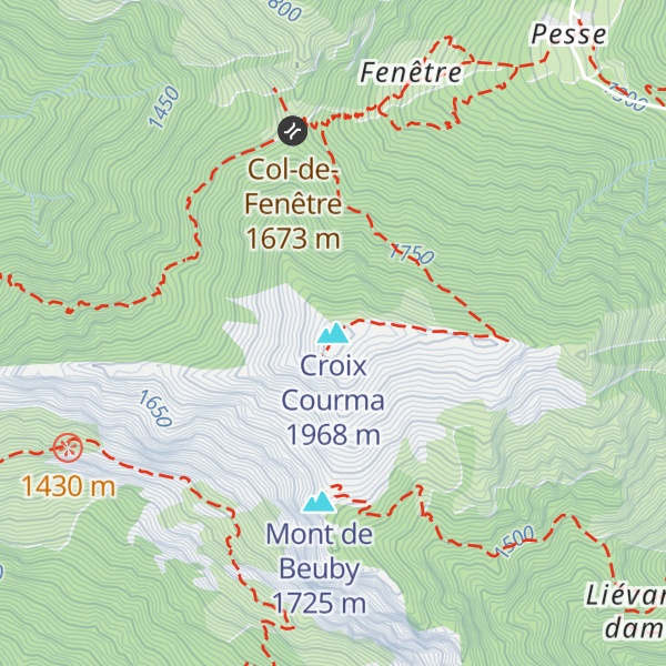 Map of Croix Courma