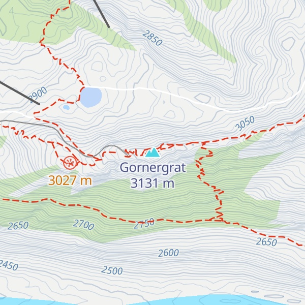 Map of Gornergrat