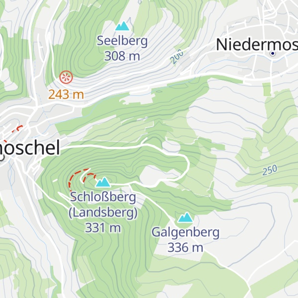 Map of Landsberg-Hütte PWV