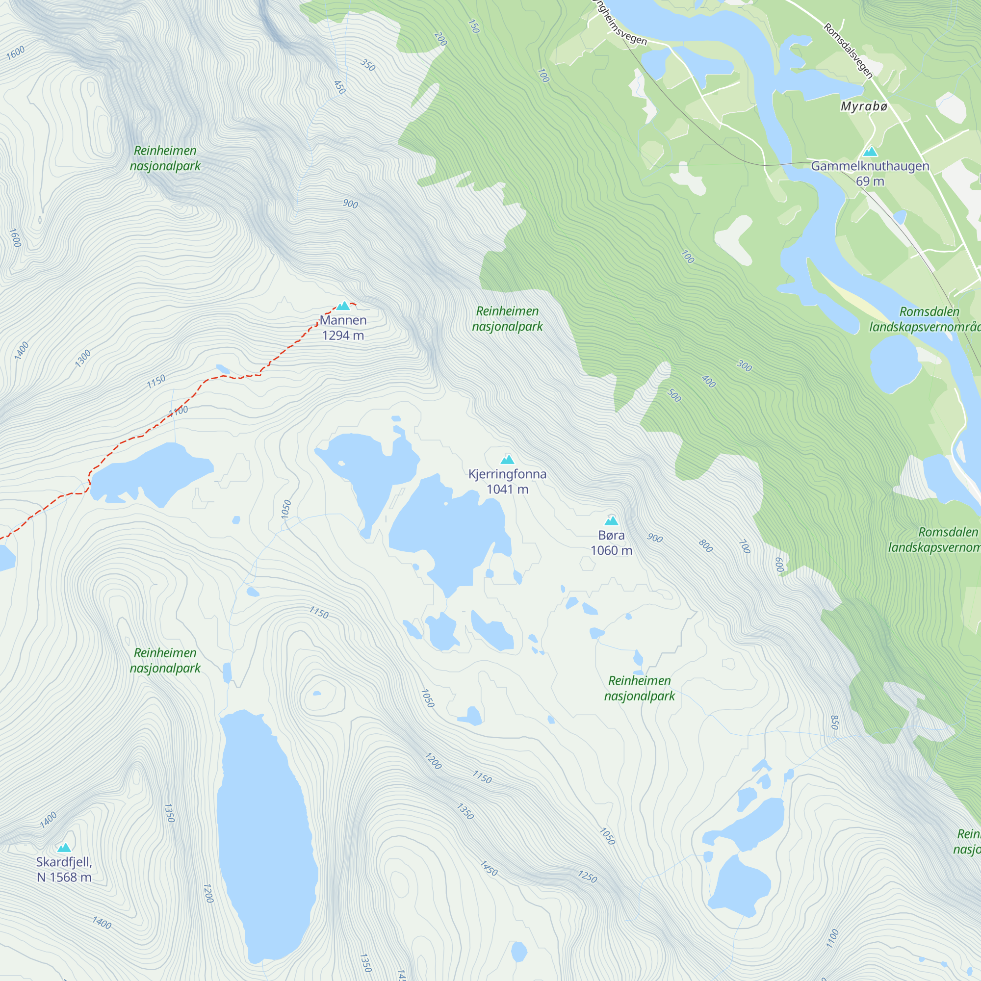 Børa map