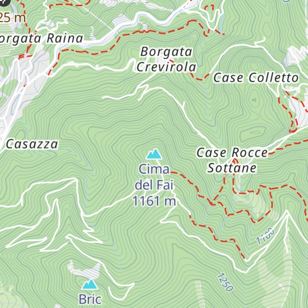 Map of Cima del Fai
