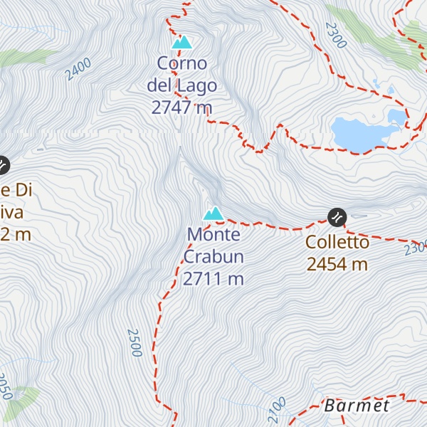 Map of Monte Crabun