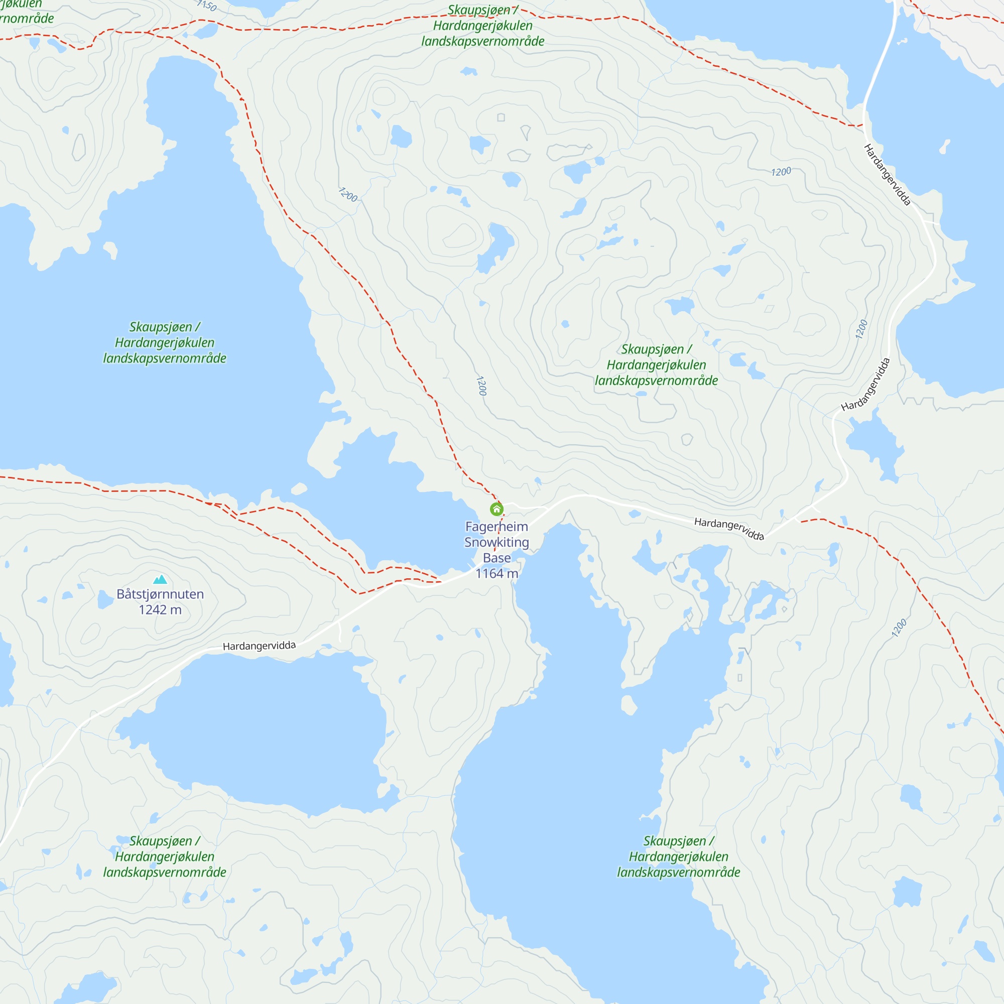 Fagerheim Fjellstugu map
