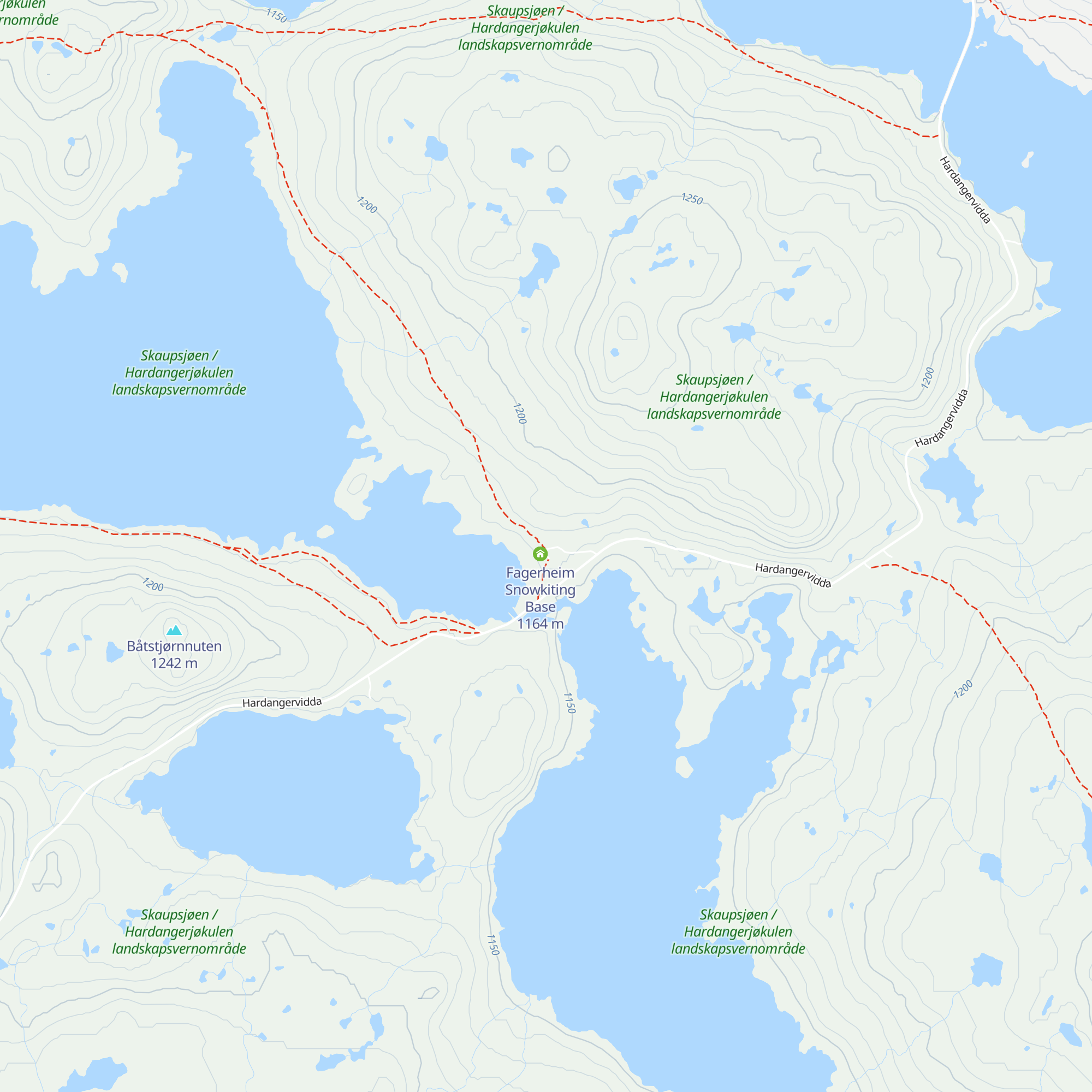 Fagerheim Fjellstugu map