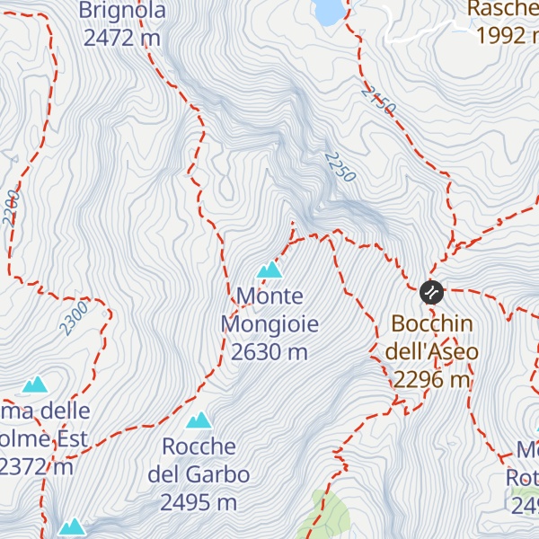 Map of Monte Mongioie