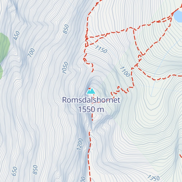 Map of Romsdalshornet