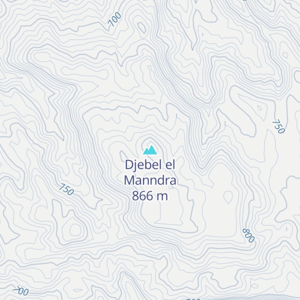 Map of Djebel el Manndra