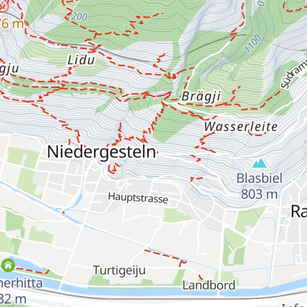 Map of Reservoir Niedergesteln