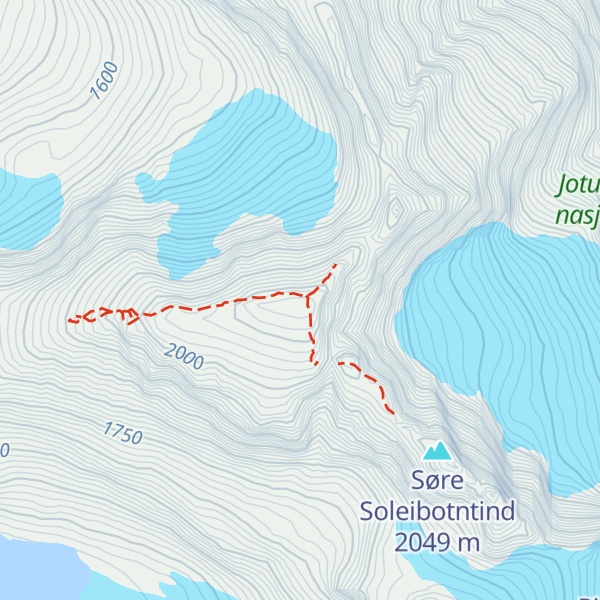 Map of Store Soleibotntind