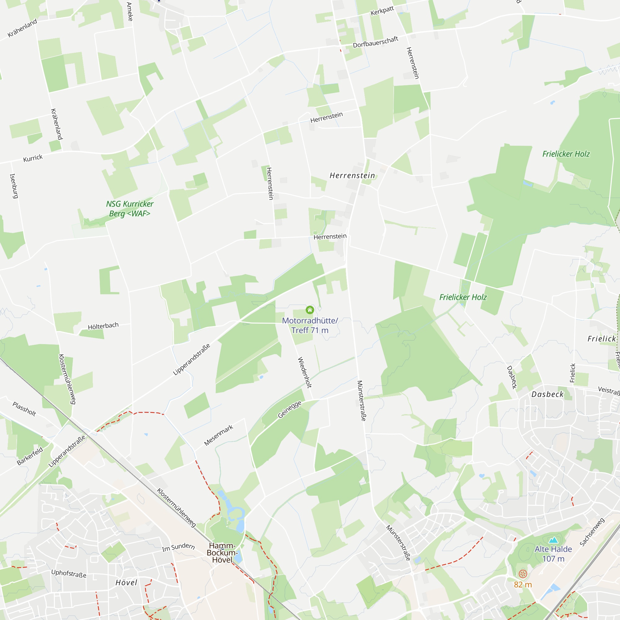 Motorradhütte/Treff map