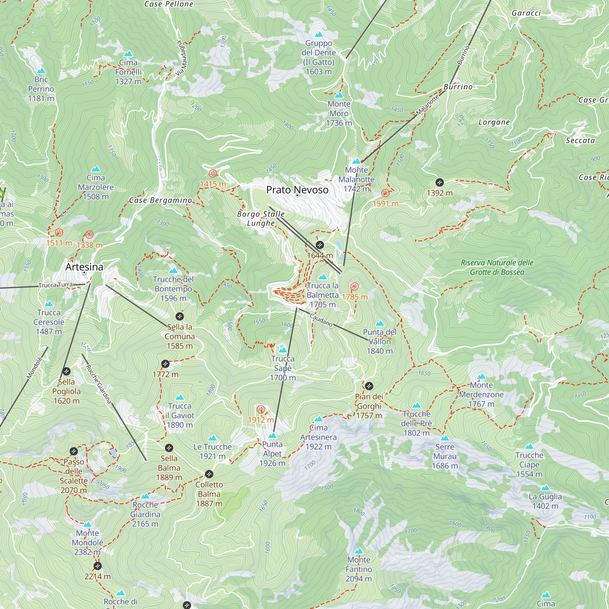 Baita del Verde map