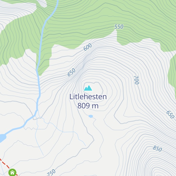 Map of Litlehesten