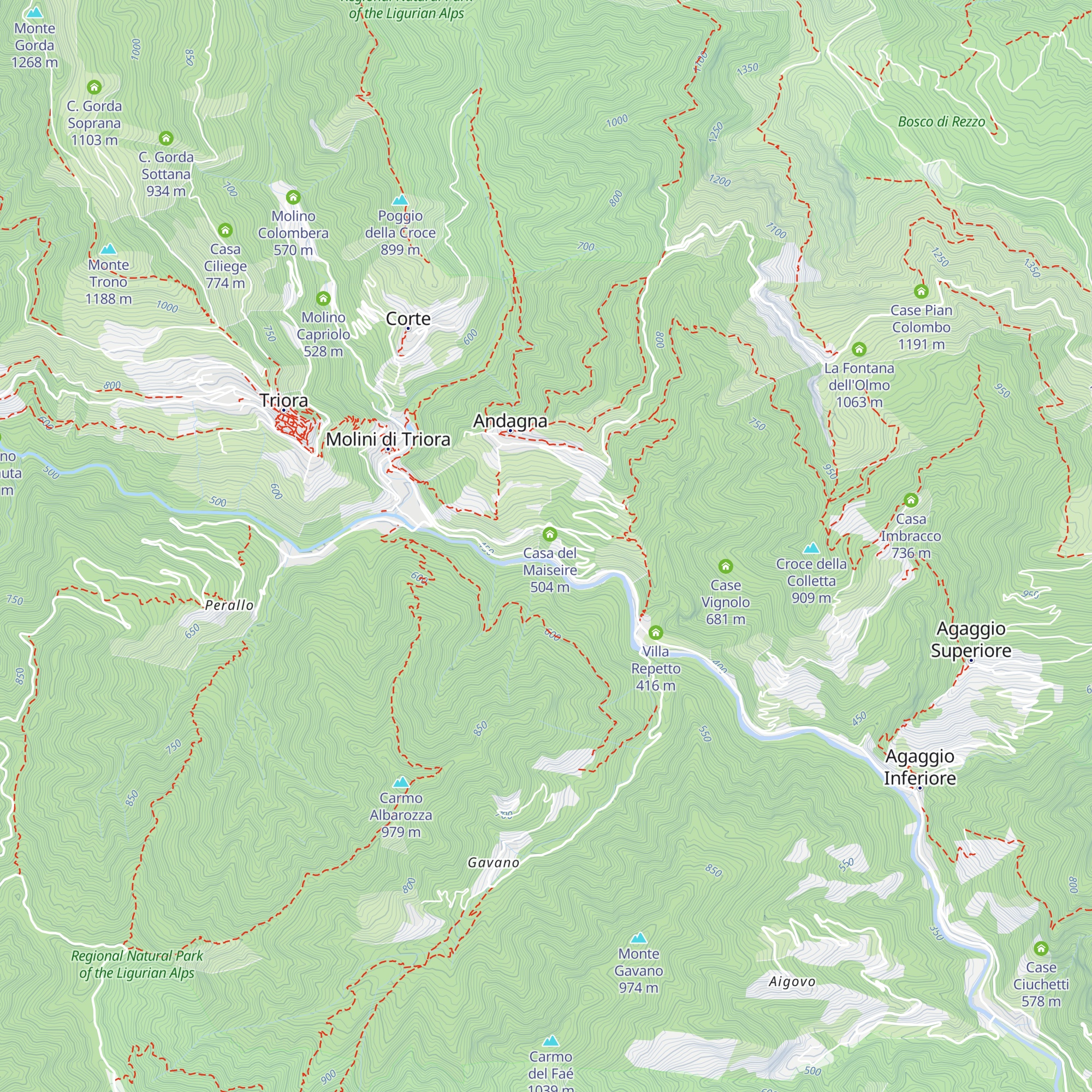 Casa dei Valloni map