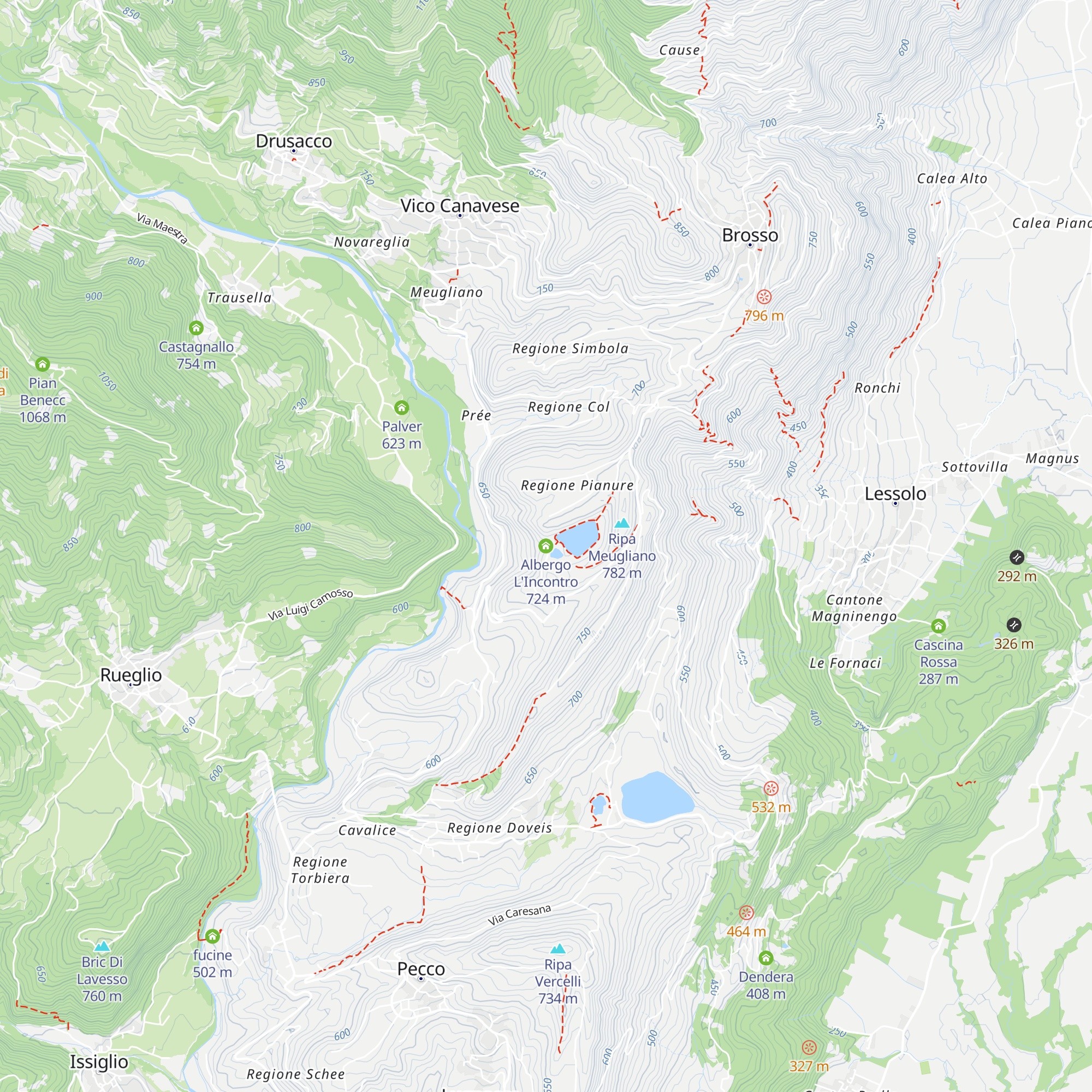 Albergo L'Incontro map