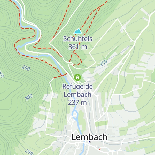 Map of Refuge de Lembach
