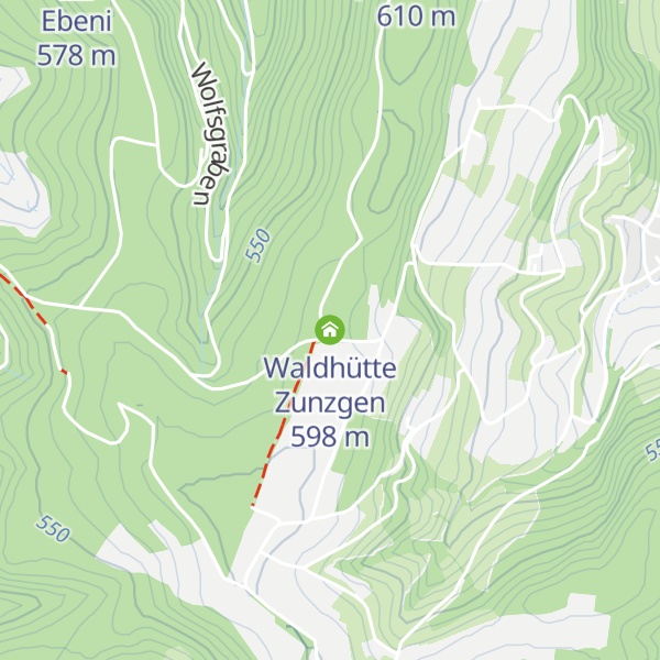 Map of Waldhütte Zunzgen