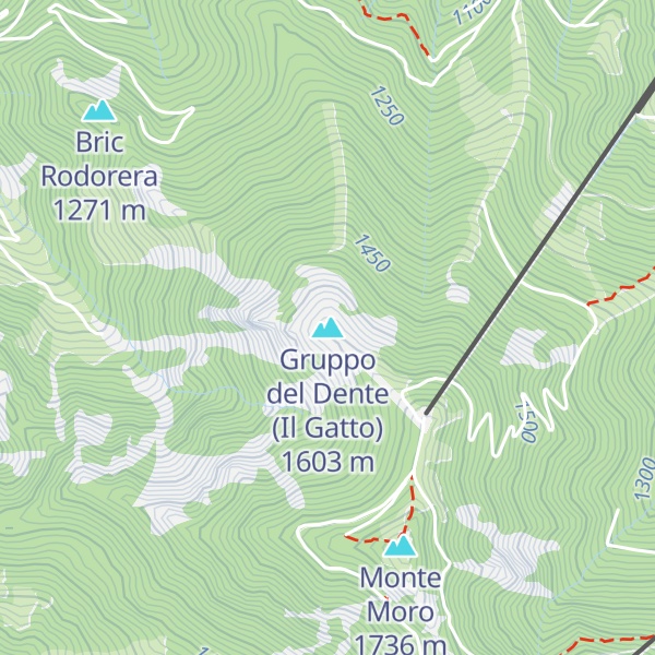 Map of Gruppo del Dente (Il Gatto)