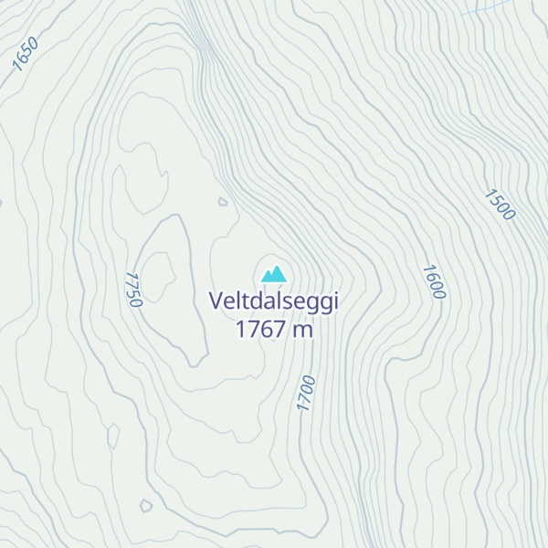 Map of Veltdalseggi