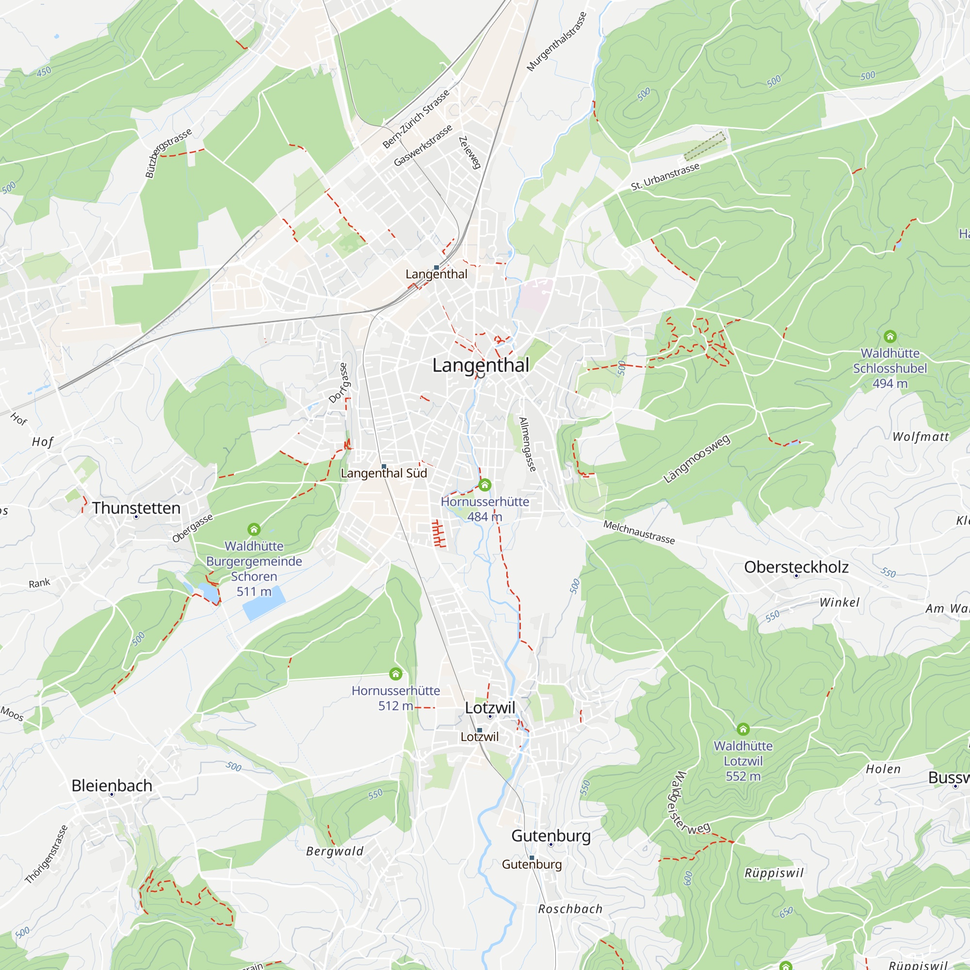 Hornusserhütte map