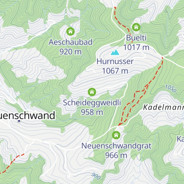 Map of Scheideggweidli