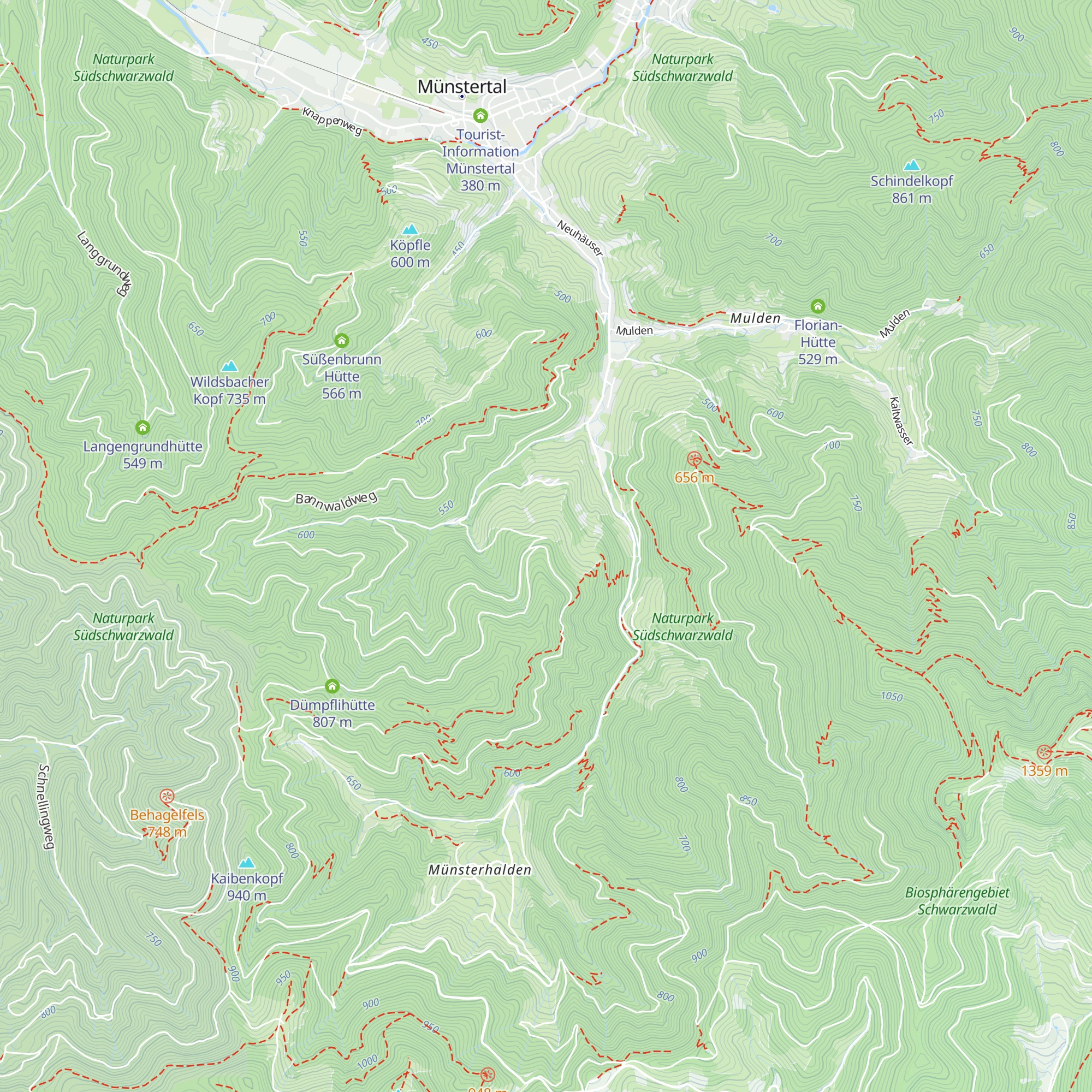 Antonius Hütte map