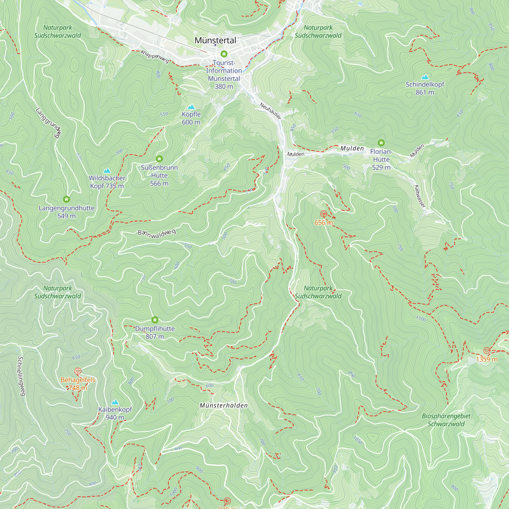 Antonius Hütte map