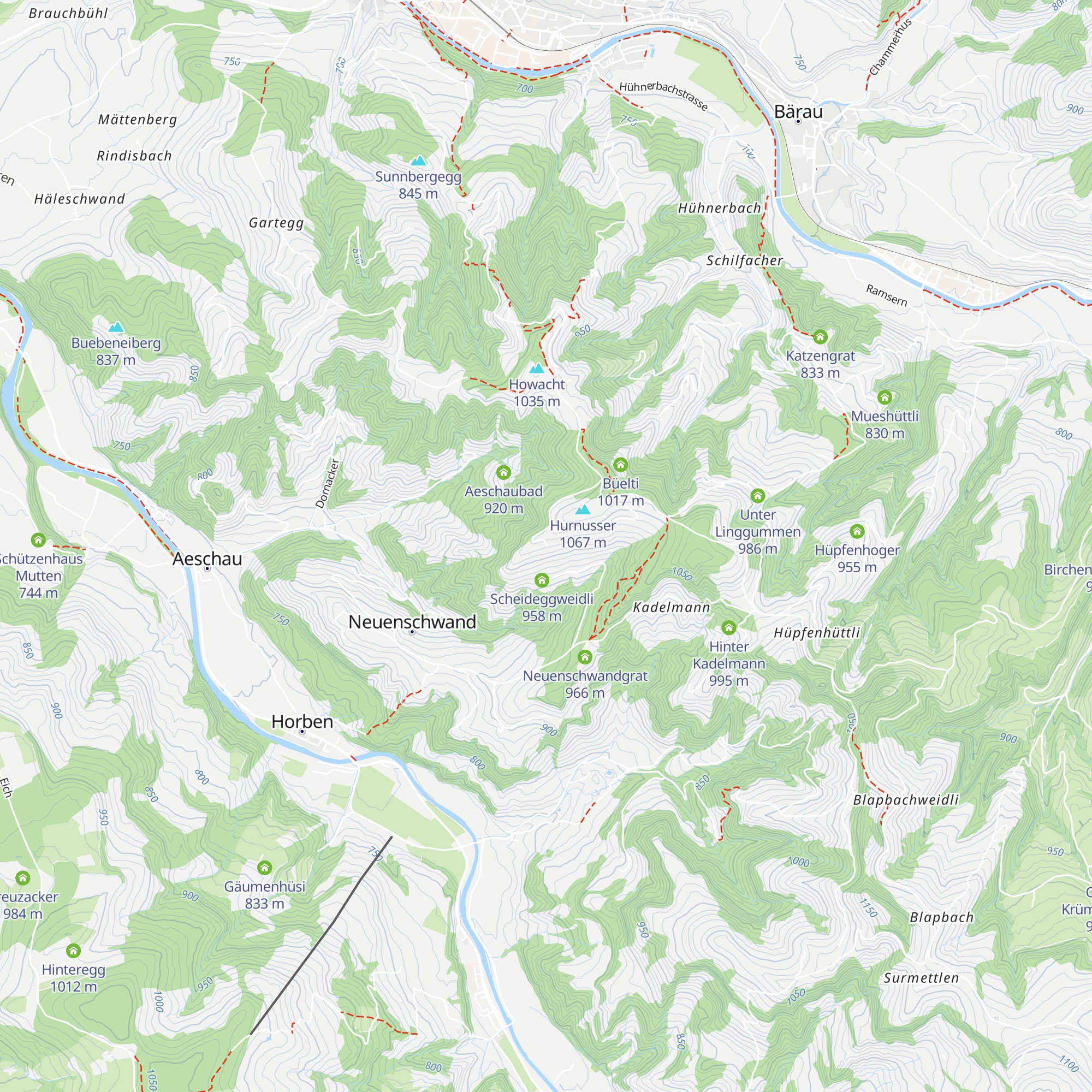 Scheidegg map