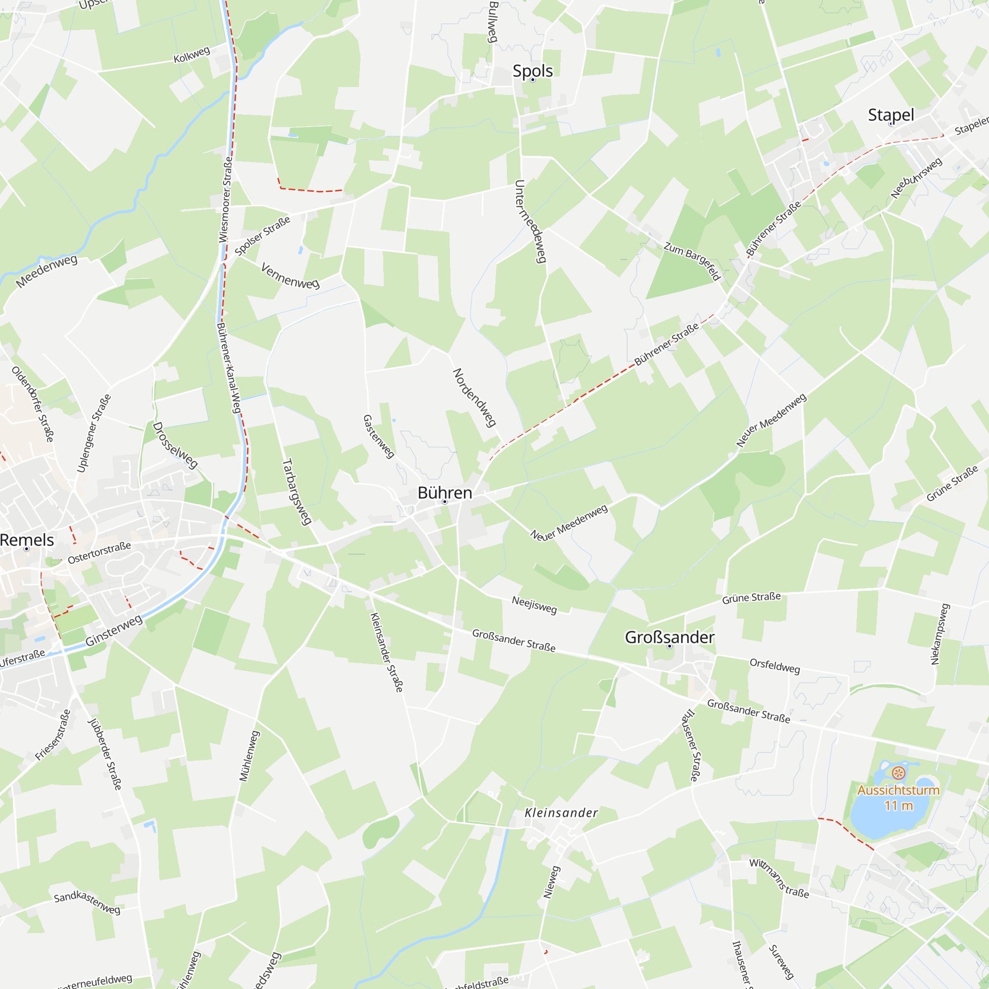 Schutzhütte Dorfplatz Bühren map