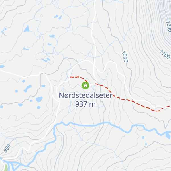 Map of Nørdstedalseter