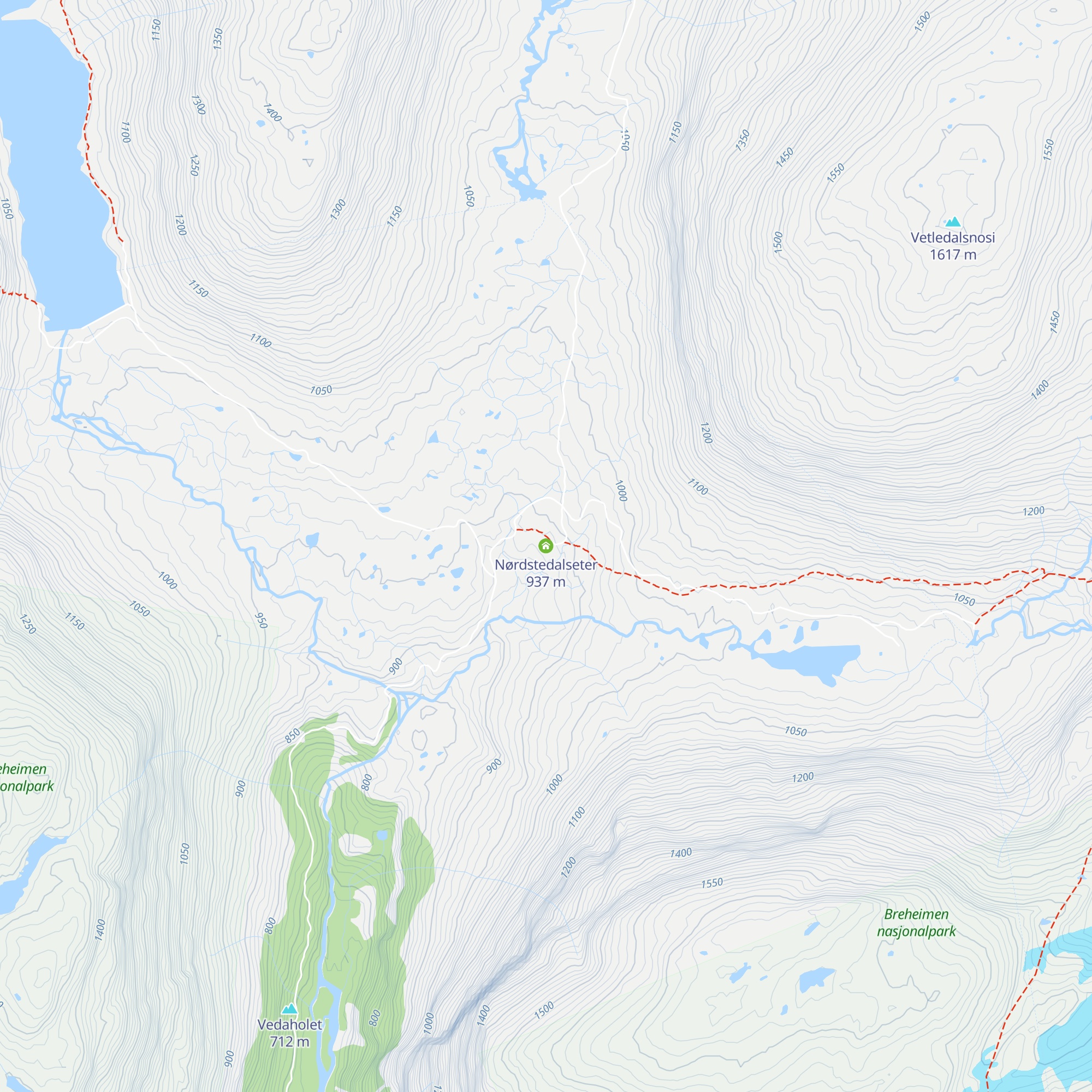 Nørdstedalseter map