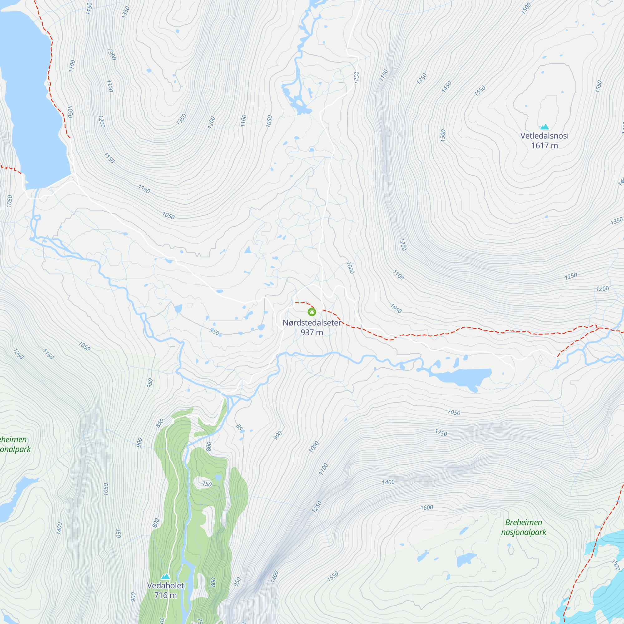 Nørdstedalseter map