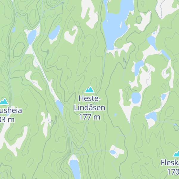 Map of Heste-Lindåsen
