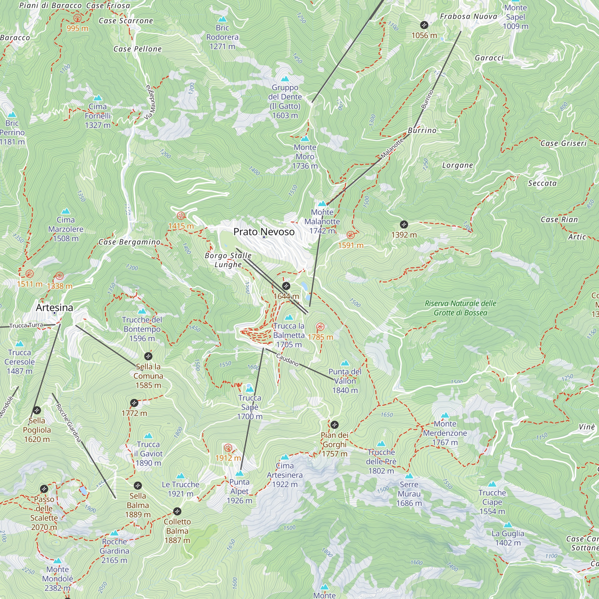 Ski Grill map