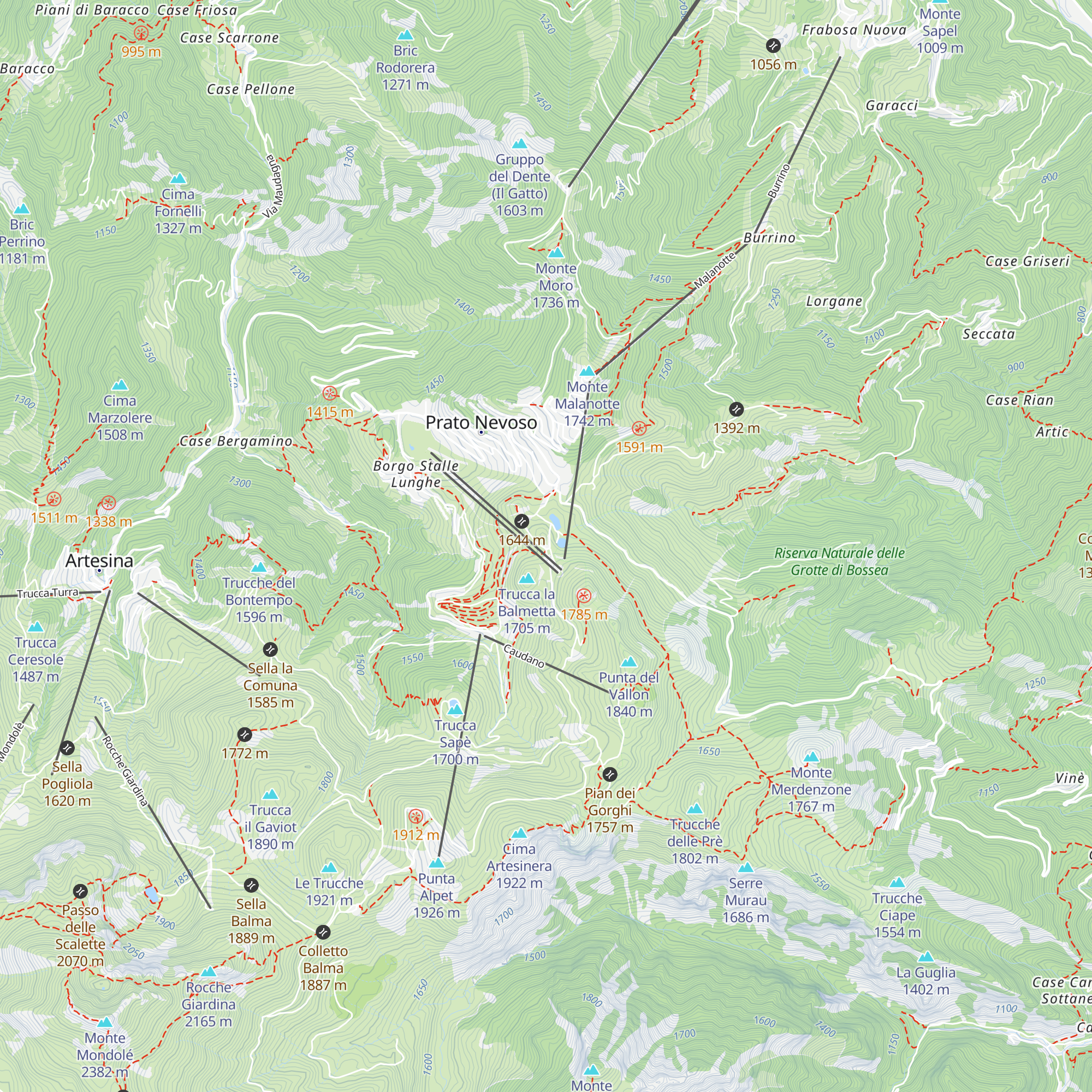 Ski Grill map