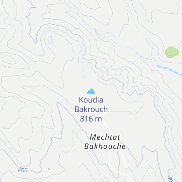 Map of Koudia Bakrouch