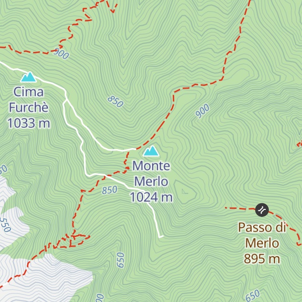Map of Monte Merlo