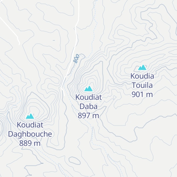 Map of Koudiat Daba