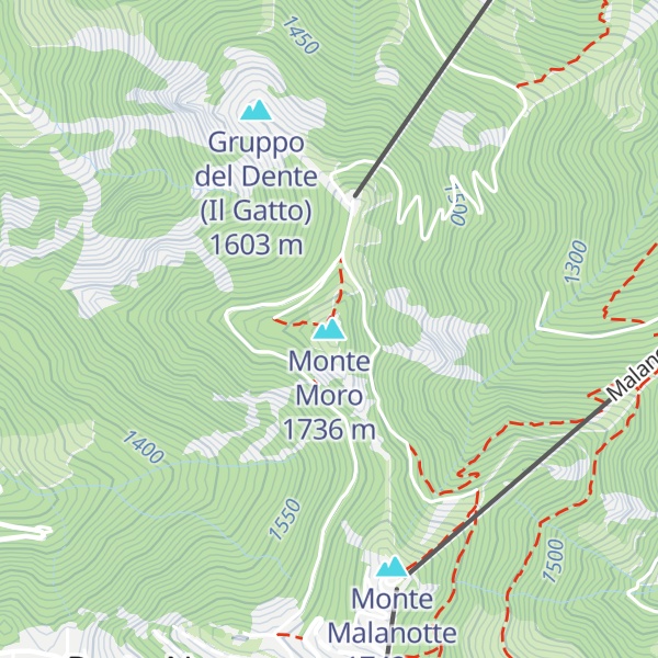 Map of Monte Moro