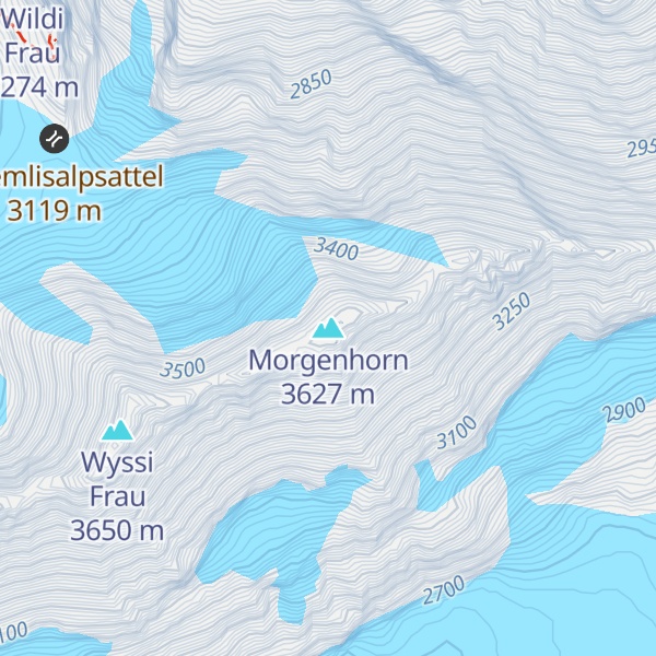 Map of Morgenhorn