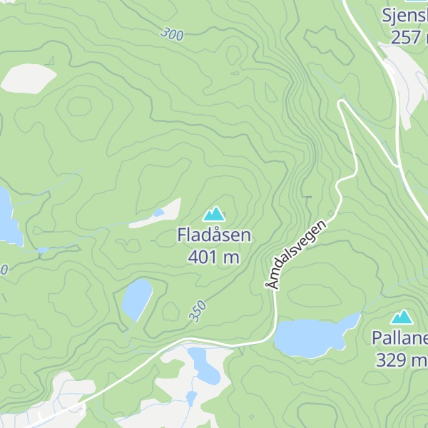 Map of Fladåsen