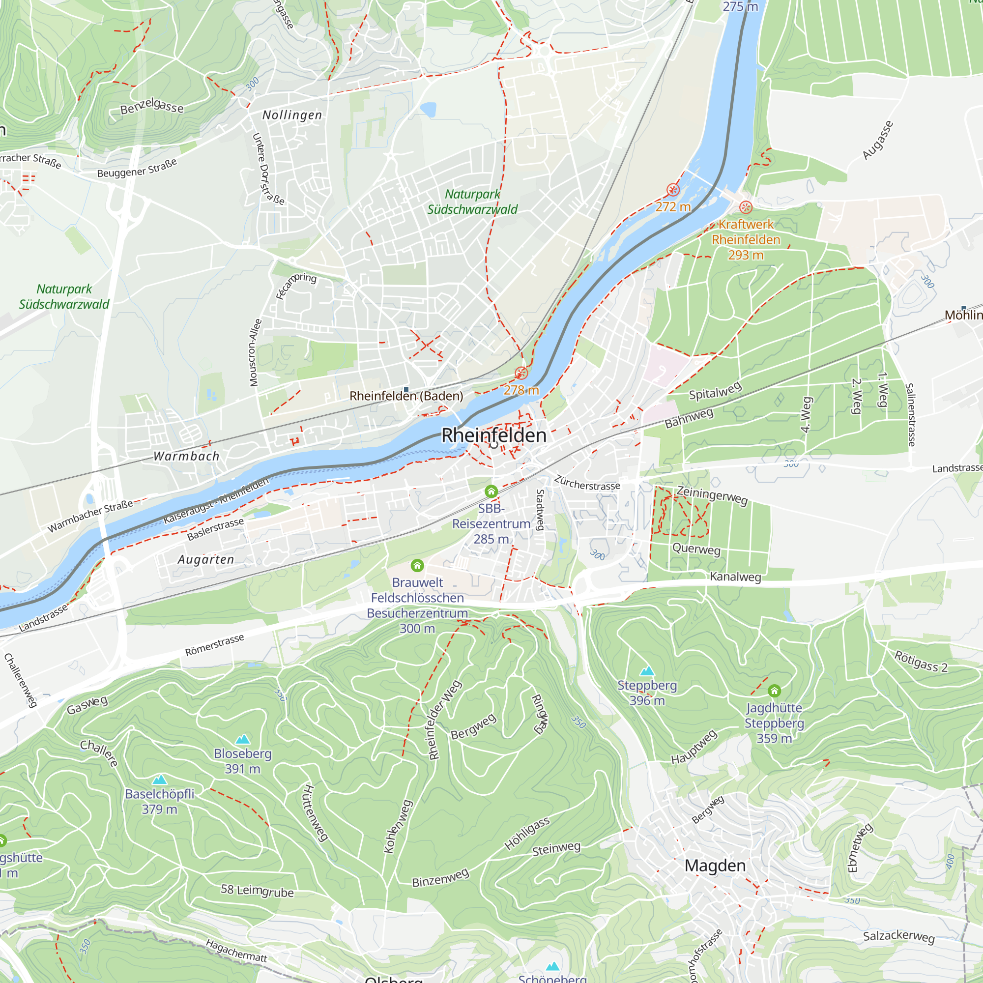 SBB-Reisezentrum map