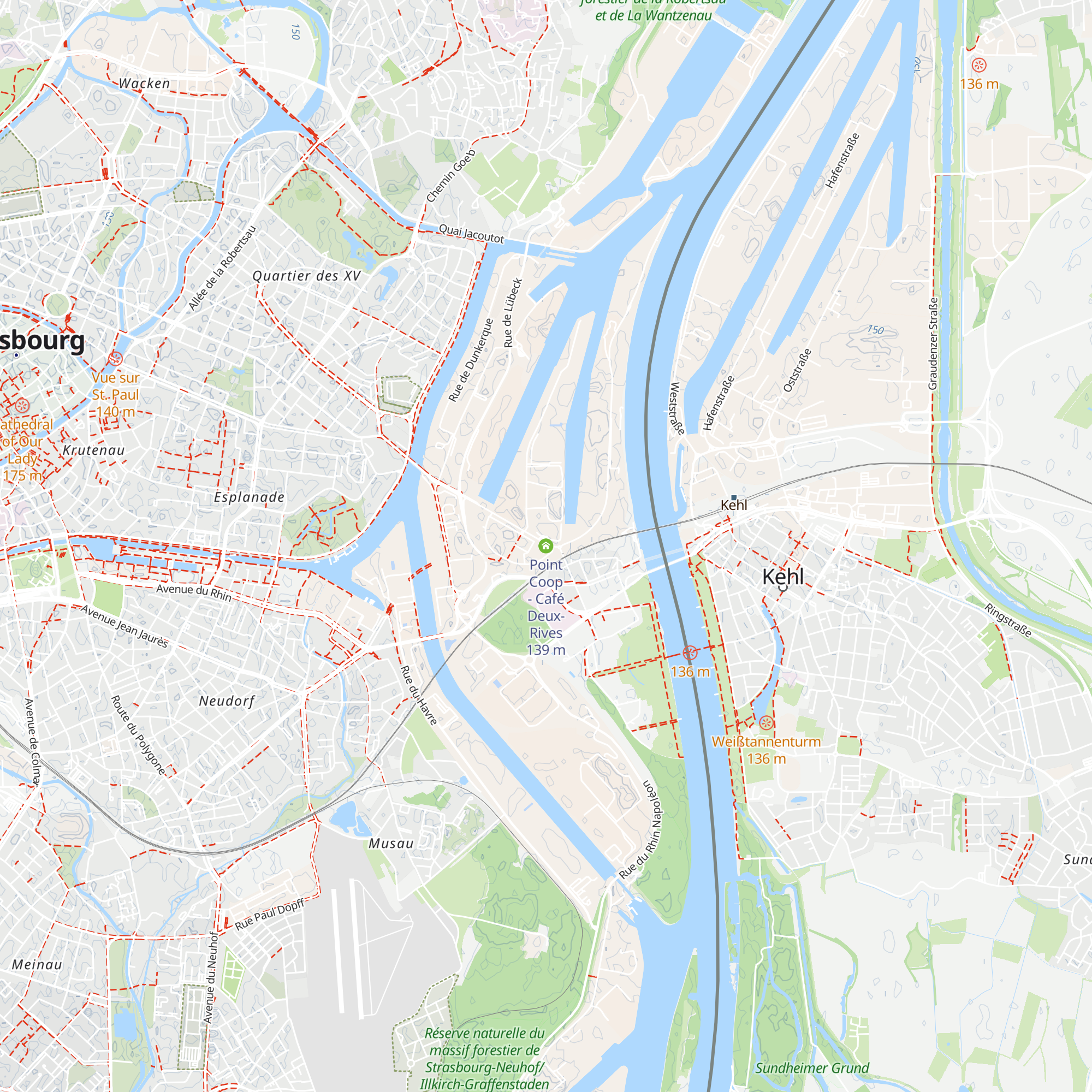 Point Coop - Café Deux-Rives map