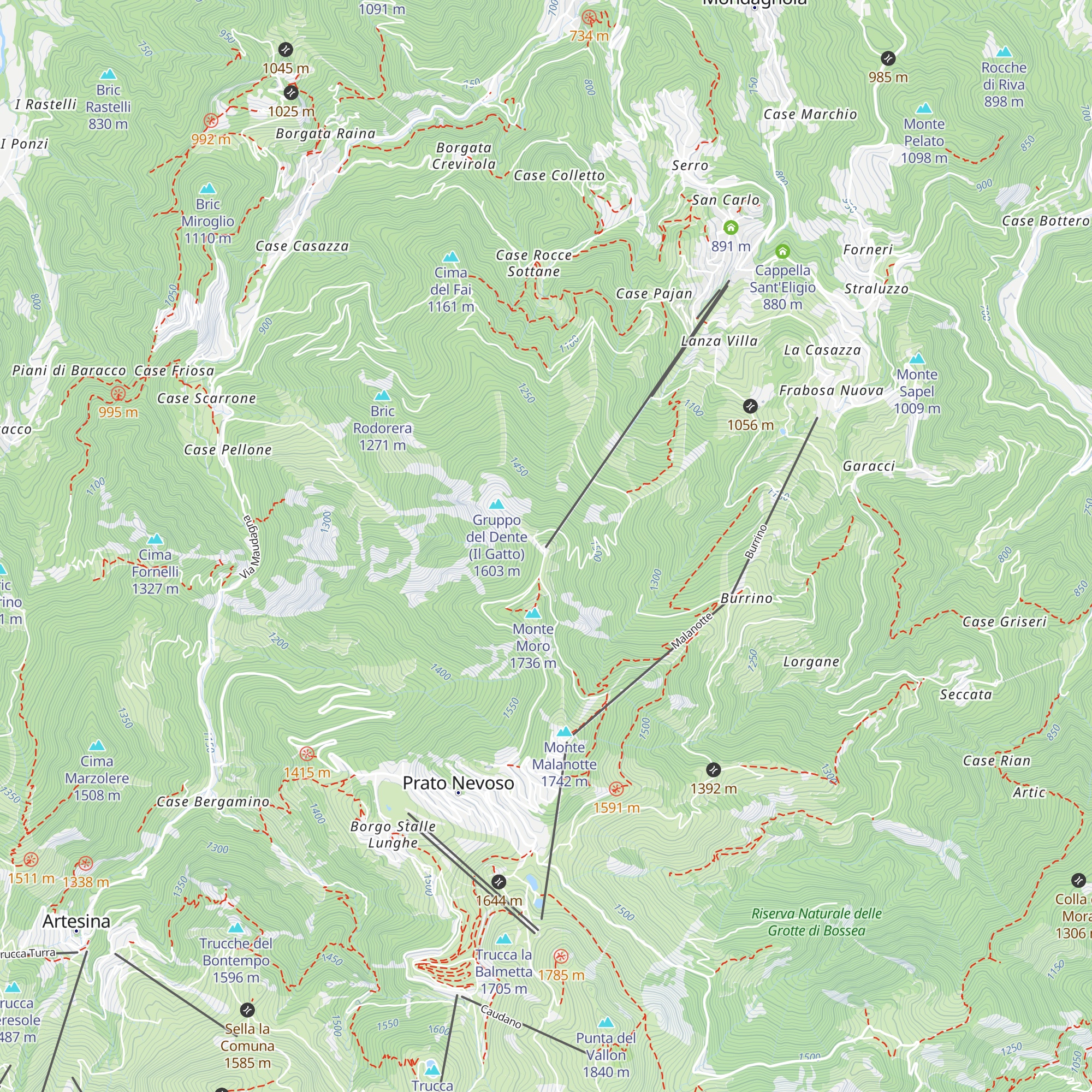 Baita delle Stelle map