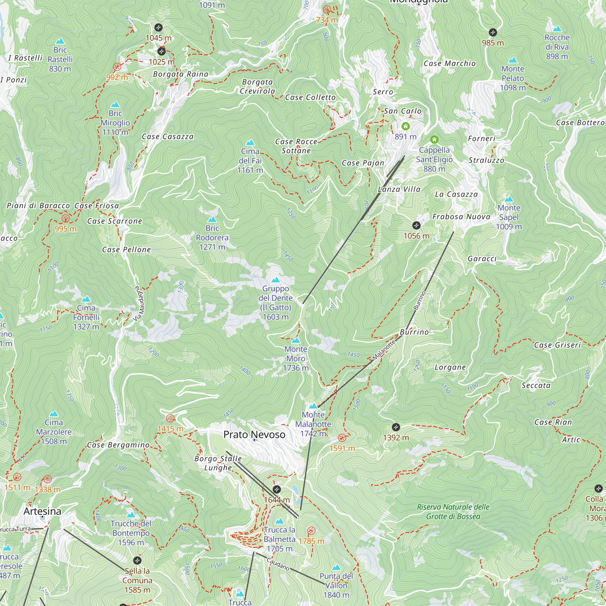 Baita delle Stelle map