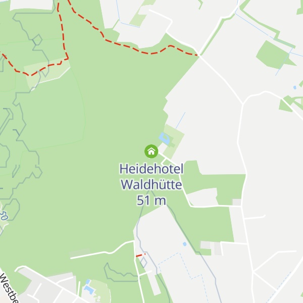 Map of Heidehotel Waldhütte