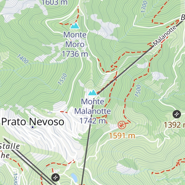 Map of Monte Malanotte