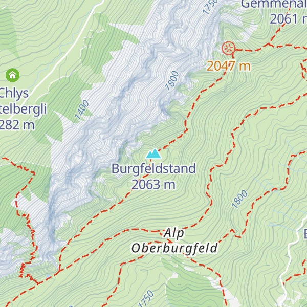 Map of Burgfeldstand